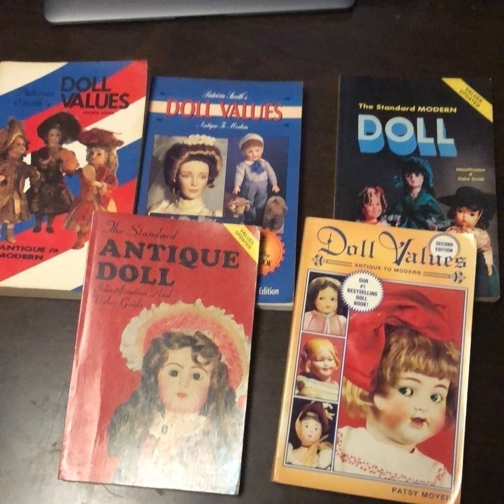 5 Older Doll Value books